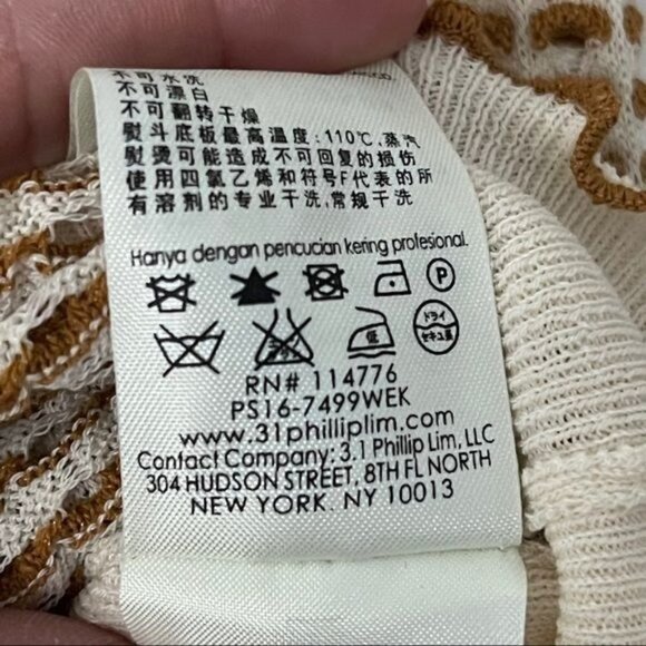 3.1 PHILLIP LIM S Lettuce Edge Shrunken Knit Tee - Picture 11 of 12